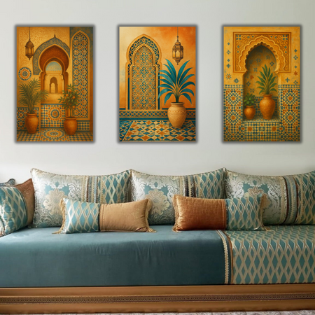 Tableaux décoratifs pour salon marocain