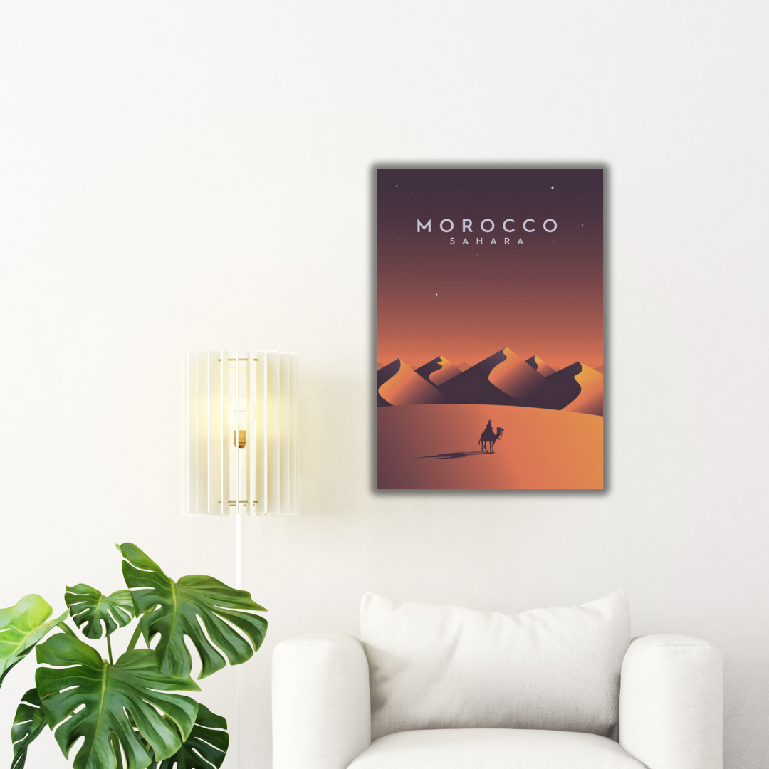 Tableau Sahara marocaine dans votre intérieur