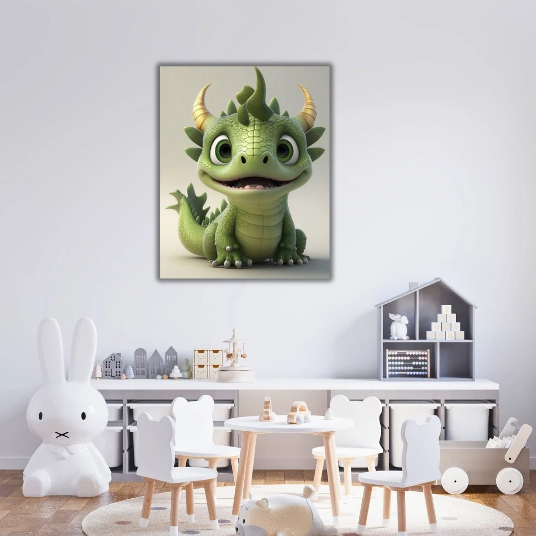 Tableau Enfant Dragon Bébé Mignon - Tabluxe