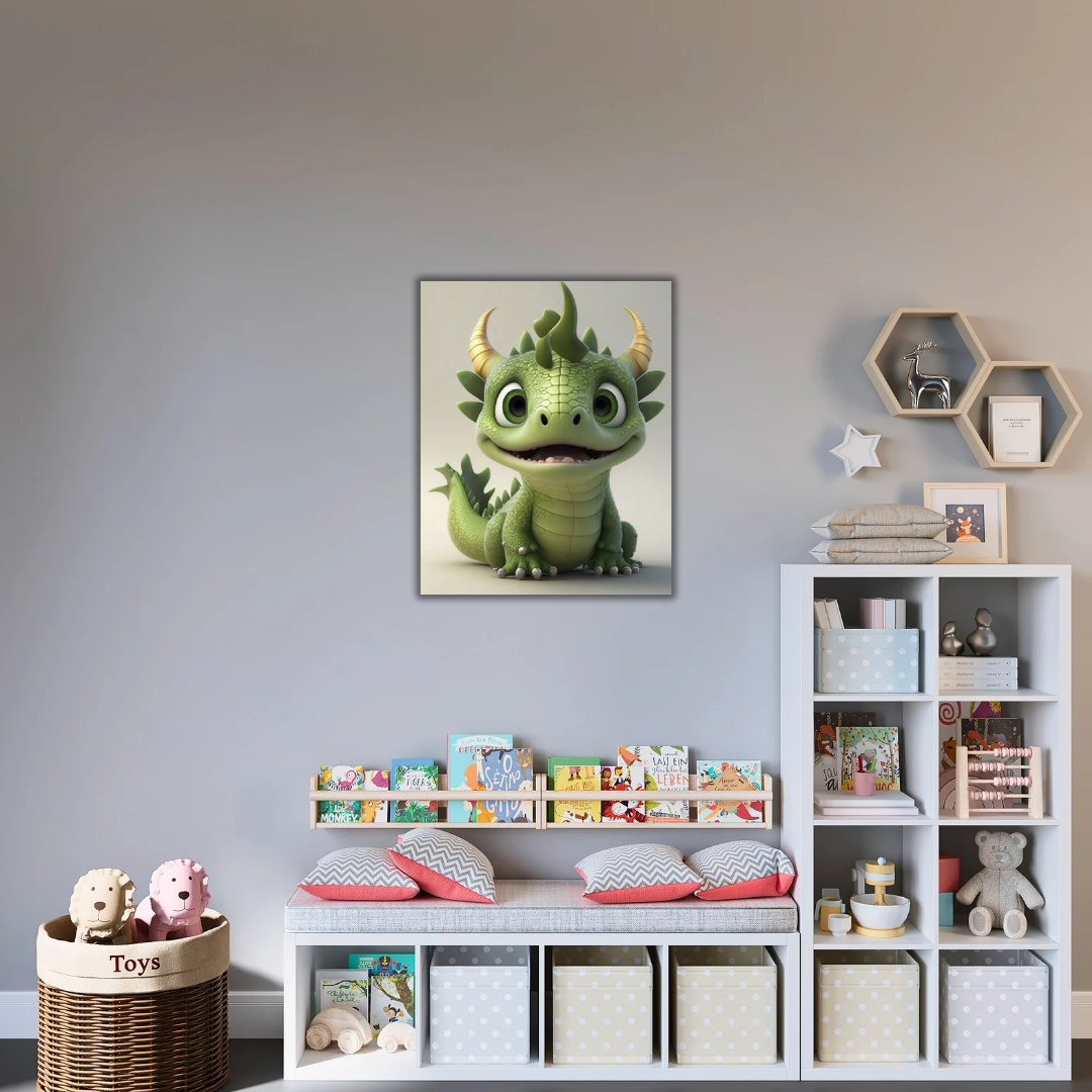 Tableau Enfant Dragon Bébé Mignon - Tabluxe
