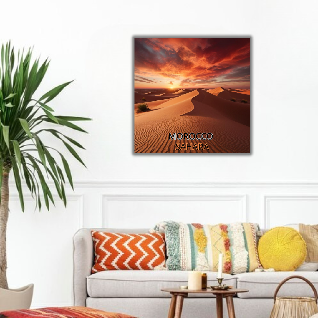 tableau_sahara_marocaine-coucher-soleil