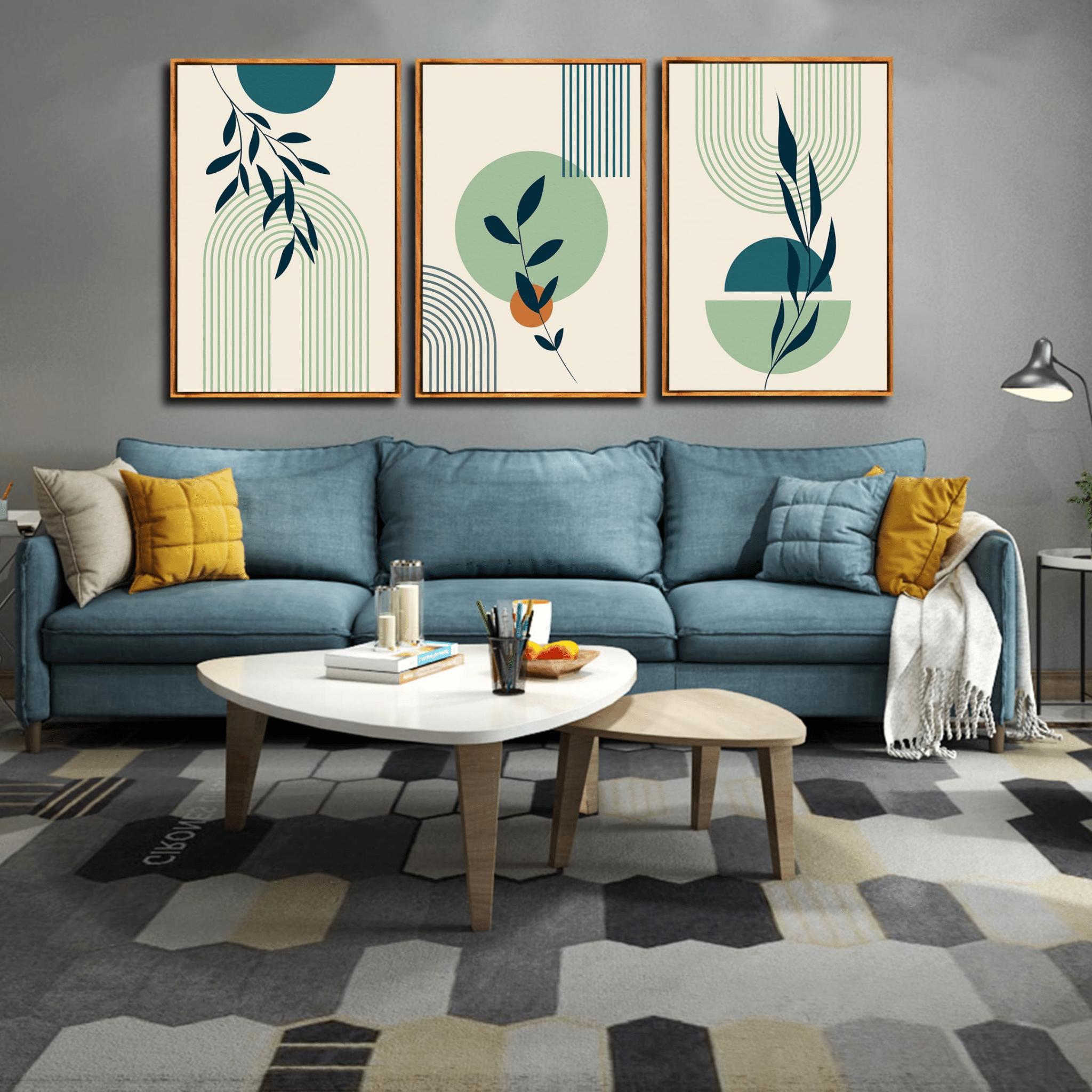 Ensemble de 3 Tableaux Muraux Bohèmes - Tabluxe