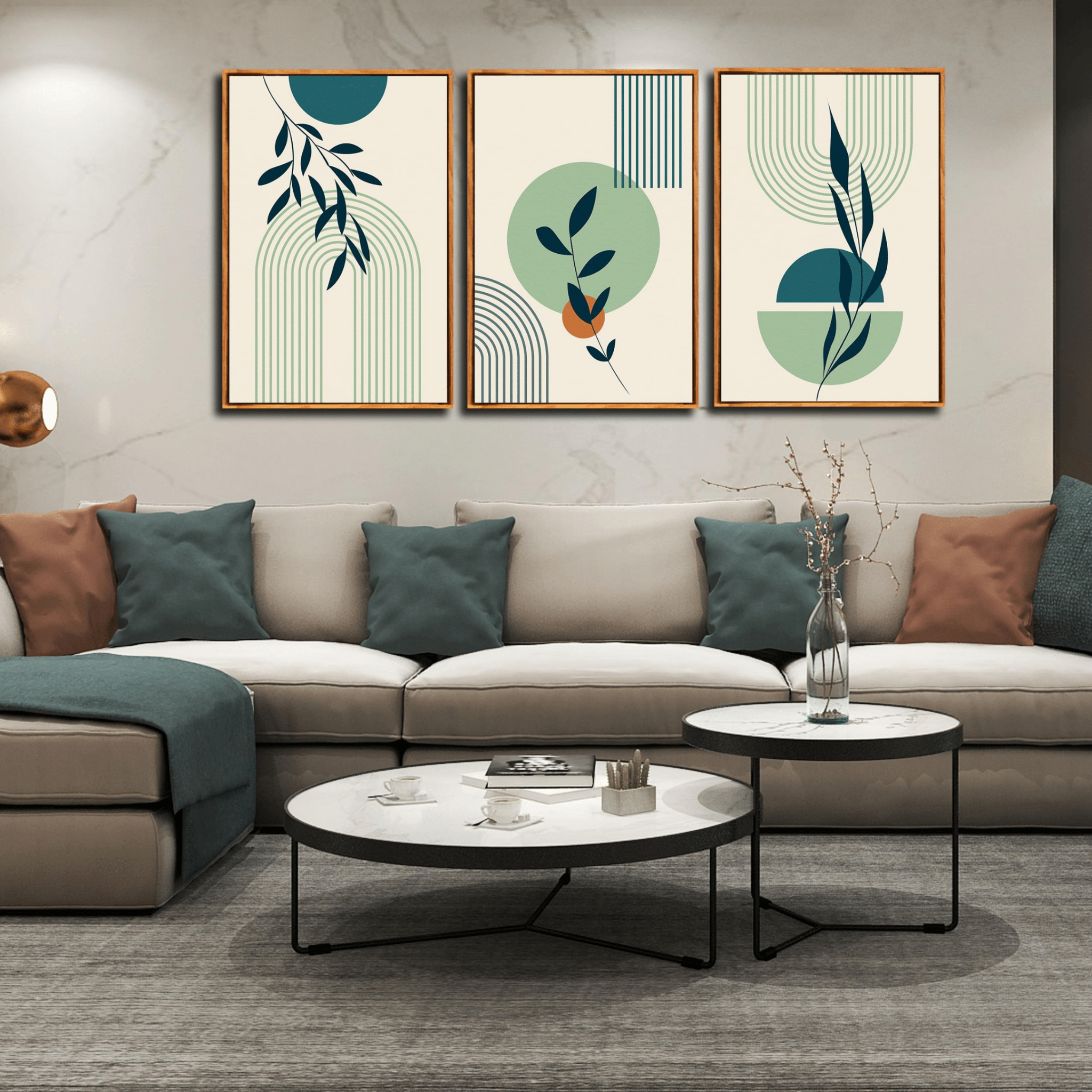 Ensemble de 3 Tableaux Muraux Bohèmes - Tabluxe