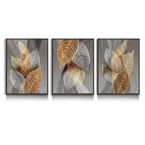 Triptyque abstrait imprimé pour une décoration moderne - Tabluxe
