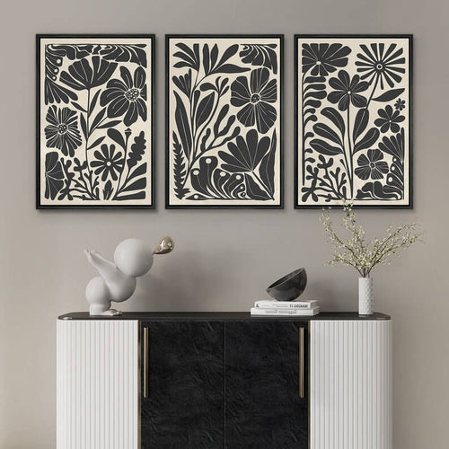 3 Tableaux muraux avec cadre de luxe - Tabluxe
