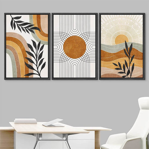 Ensemble de 3 Tableaux Muraux Bohèmes