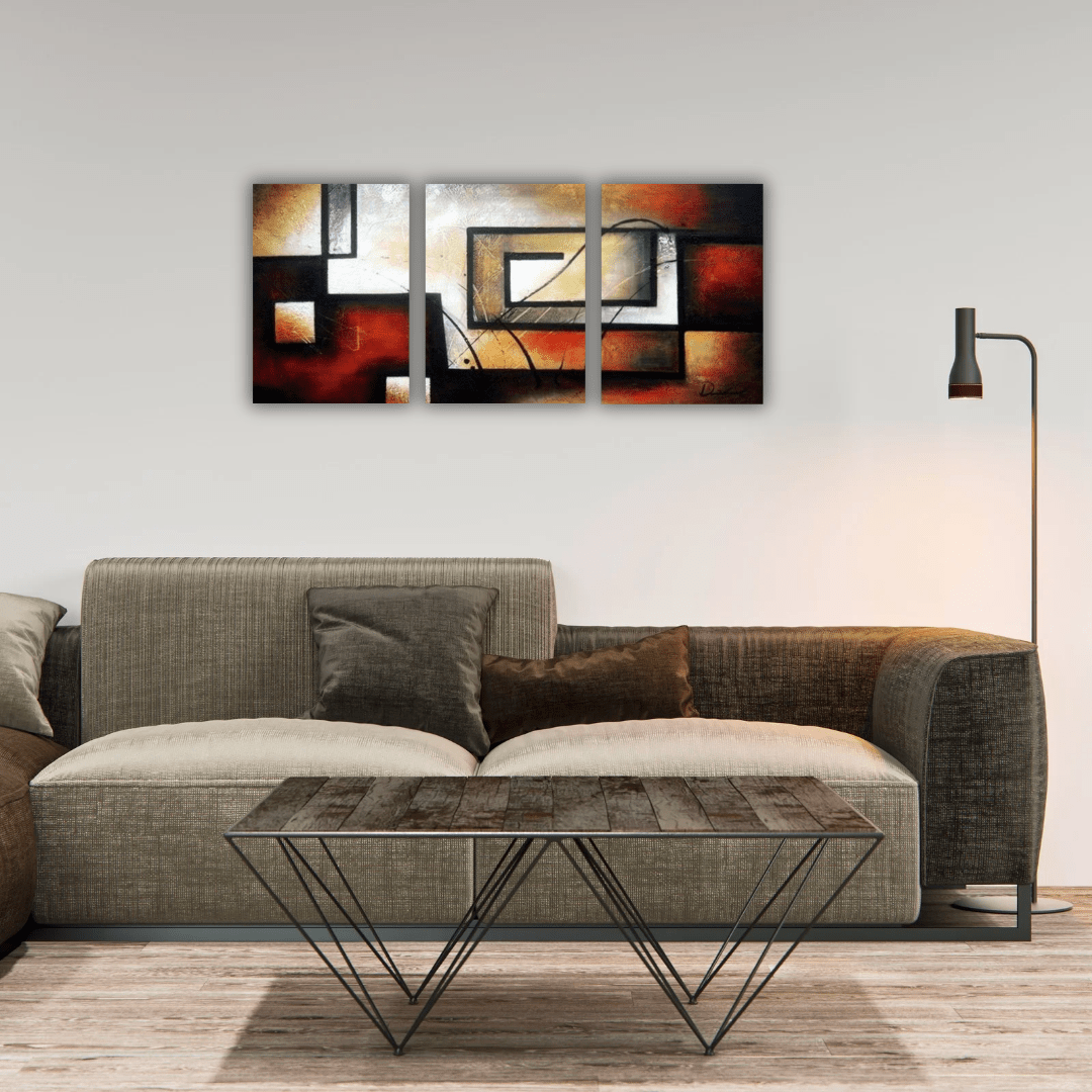 Décorez votre maison avec trois magnifiques tableaux abstraits imprimés - Tabluxe
