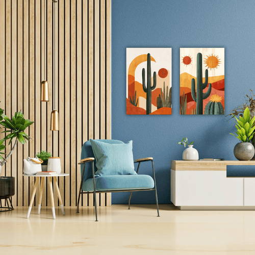 Deux Tableaux Abstraits sur Toile de luxe - Tabluxe
