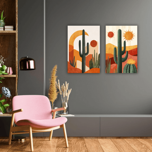 Deux Tableaux Abstraits sur Toile de luxe - Tabluxe
