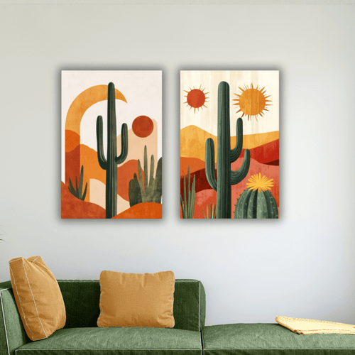 Deux Tableaux Abstraits sur Toile de luxe - Tabluxe
