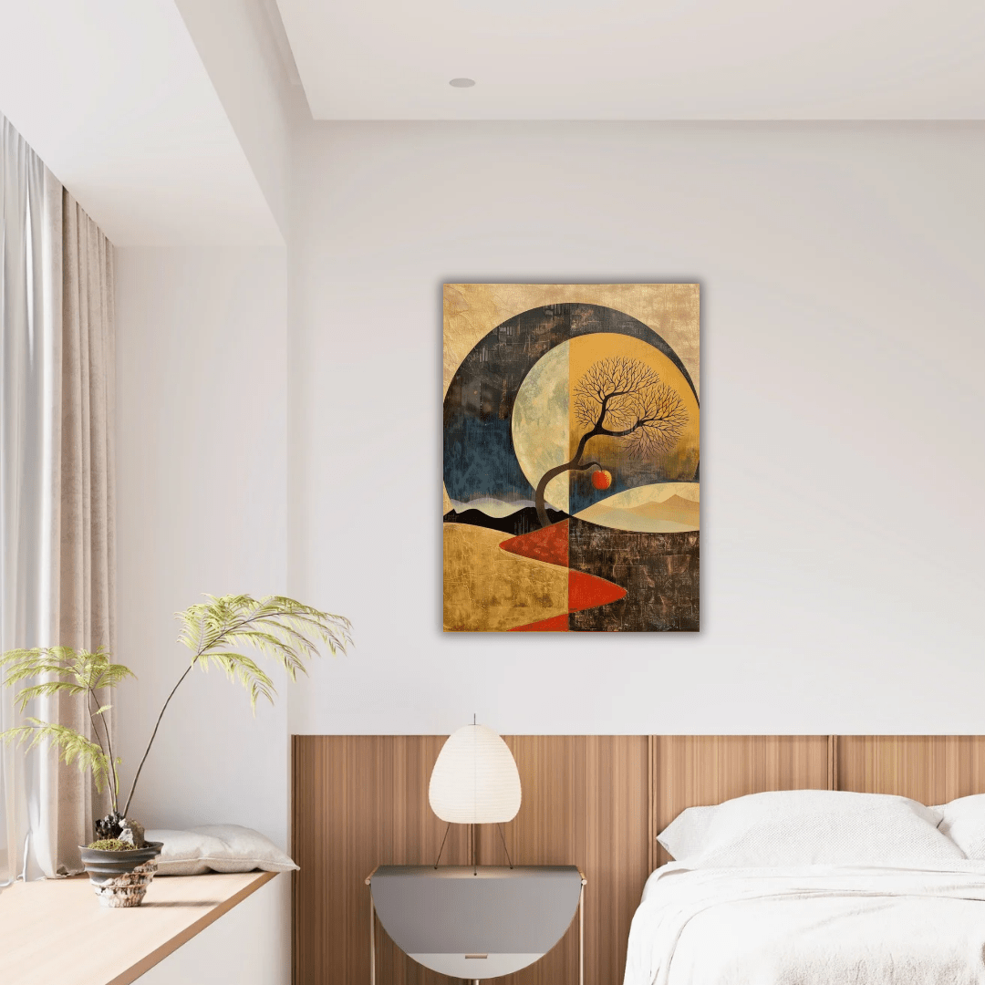 Équilibre du jour et de la nuit en art mural - Tabluxe