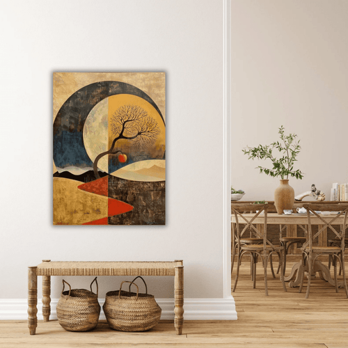 Équilibre du jour et de la nuit en art mural - Tabluxe
