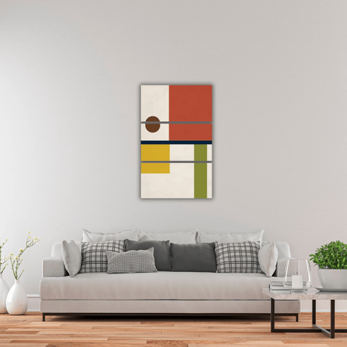 Tableau Divisé en Trois Pièces – Art Moderne