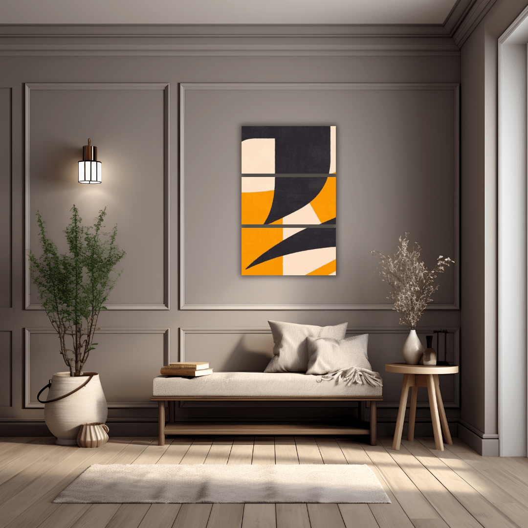 Tableau en Trois Sections – Élégance et Modernité - Tabluxe