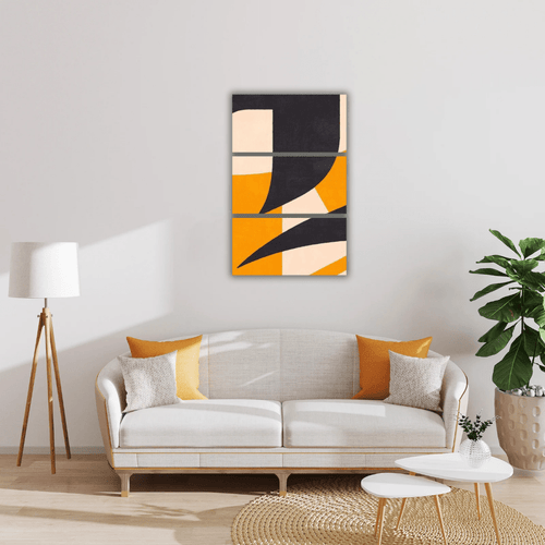 Tableau en Trois Sections – Élégance et Modernité - Tabluxe
