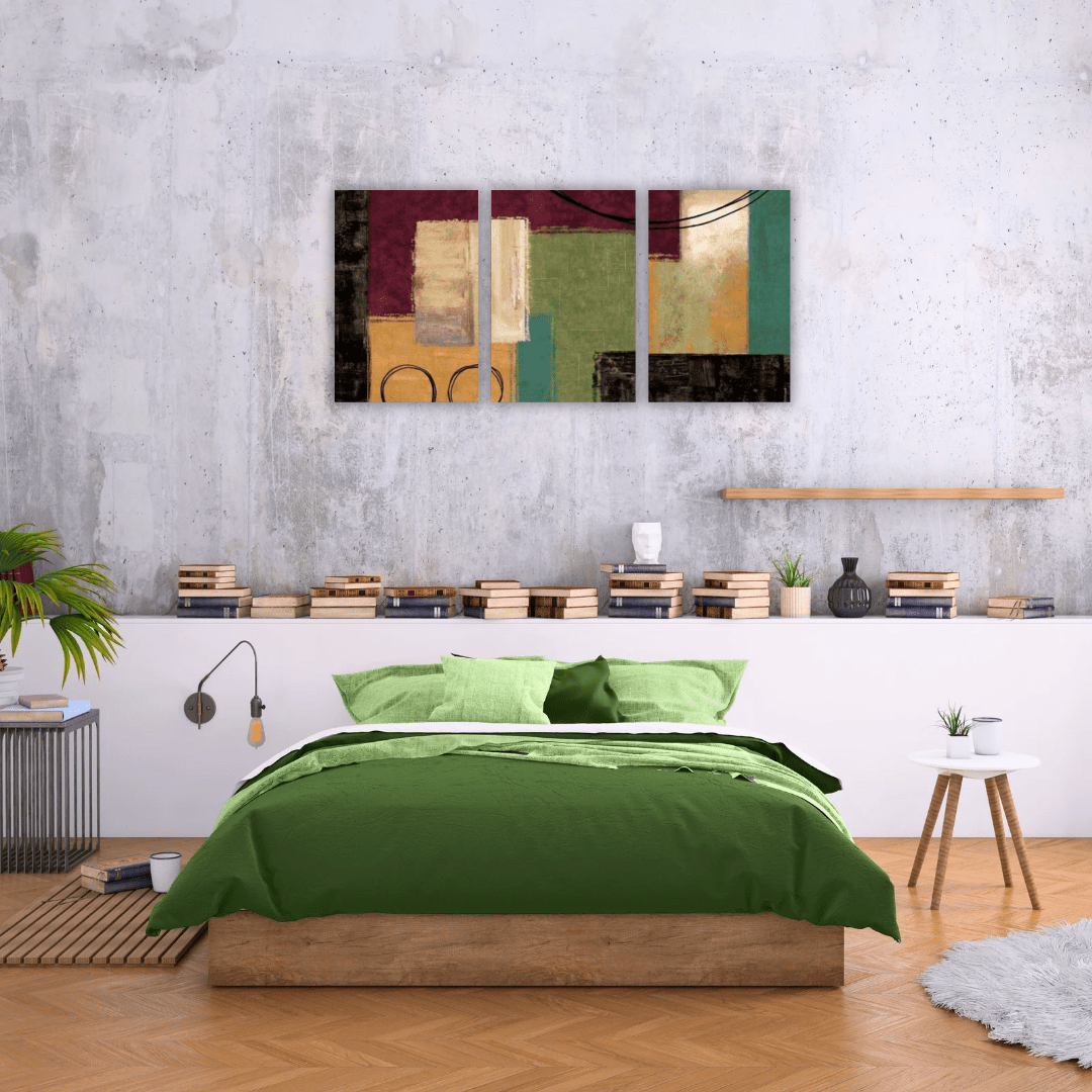 Trois tableaux abstraits imprimés pour enrichir la décoration de votre maison - Tabluxe