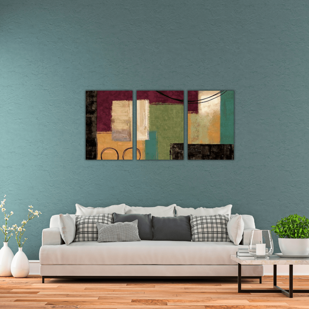 Trois tableaux abstraits imprimés pour enrichir la décoration de votre maison - Tabluxe